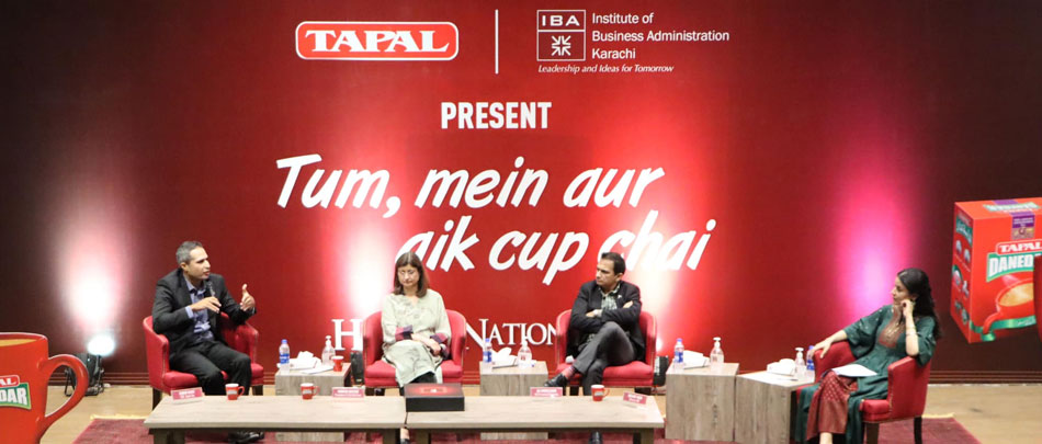 IBA Karachi and Tapal hosted the first session of 'Tum, main aur aik cup chai' showcasing Pakistan's diverse excellence, and signed an MoU to set up an endowed fund for IBA's deserving students.
